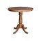 International Concepts Round 36 in Rd Ped Gathering Ht Table, 2 X-Back Stools, Distressed Oak, 36 in W, 36 in L, 35.1 in H K42-36RT-6B-S6132-2 - alternate 2